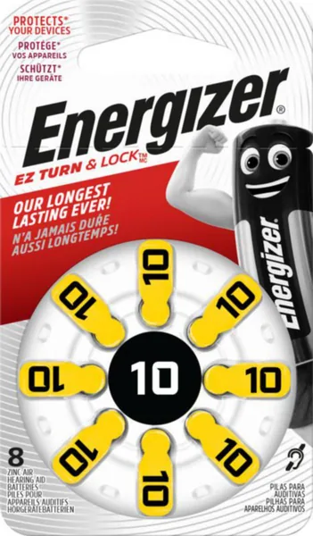 Paristo kuulokoje Energizer Zinc Air 10 8-PAK