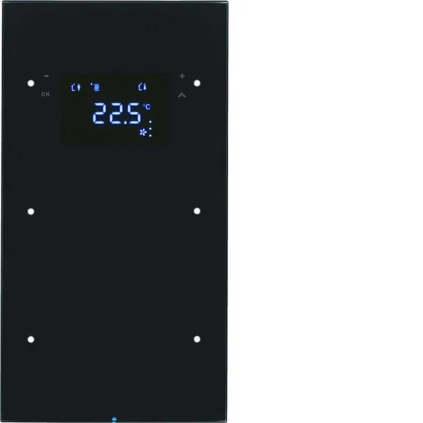 Painike KNX Hager R.3 2OS TERM+LED-N. LASI MUS