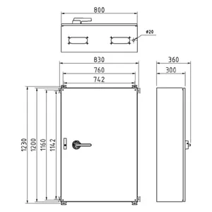 Turvakytkin väännin Katko IsoSafe KUT - TURVAKYTKIN VÄÄNNIN KUT 6X630A 400V 355KW 1NO/1NC