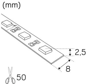 Valoprofiili/-nauha Hide-a-lite LEDstrip R - LED-NAUHA HIDE A LITE 4.8W/M IP20 12V 3K RA90 LPM