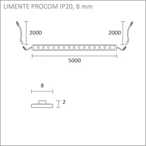 Valoprofiili/-nauha Limente Procom - VALOPROFIILI/-NAUHA LIMENTE PROCOM 5M 4000 K, IP20