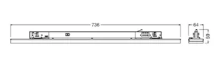 Yleisvalaisin Ledvance Tracklight PFM - YLEISVALAIS TRACKINGLIGHT PFM TR LN 750 35W 840 25D BK DALI