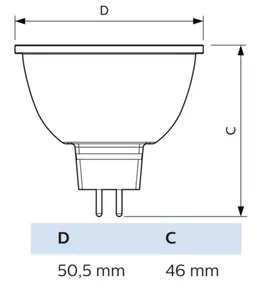 Kohdelamppu Philips MASTER LED - KOHDELAMPPU MASTER LED 7.5-43W MR16 940 36D 520LM