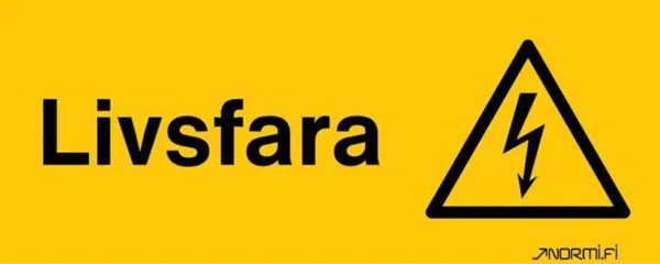 Merkintäkilpi Normiopaste LIVSFARA