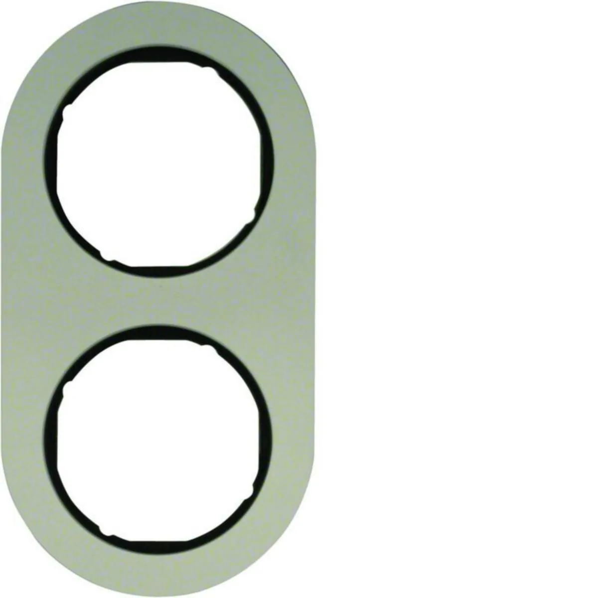 Peitelevy Hager R.classic 2OS AN-AL/MUS – alumiini