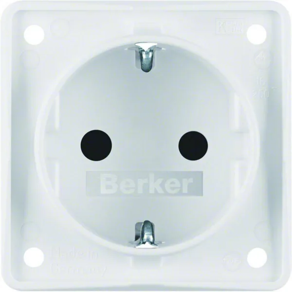 Pistorasia Hager Integro Flow 1S/16A/230VAC UJ white