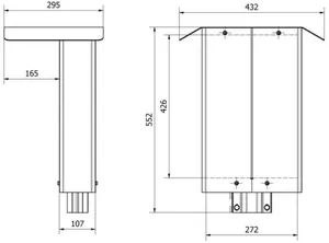 Pylväskannatin Next Green Polebox - LATAUSASEMATARVIKE NEXT GREEN PYLVÄSKANNATIN 270 S