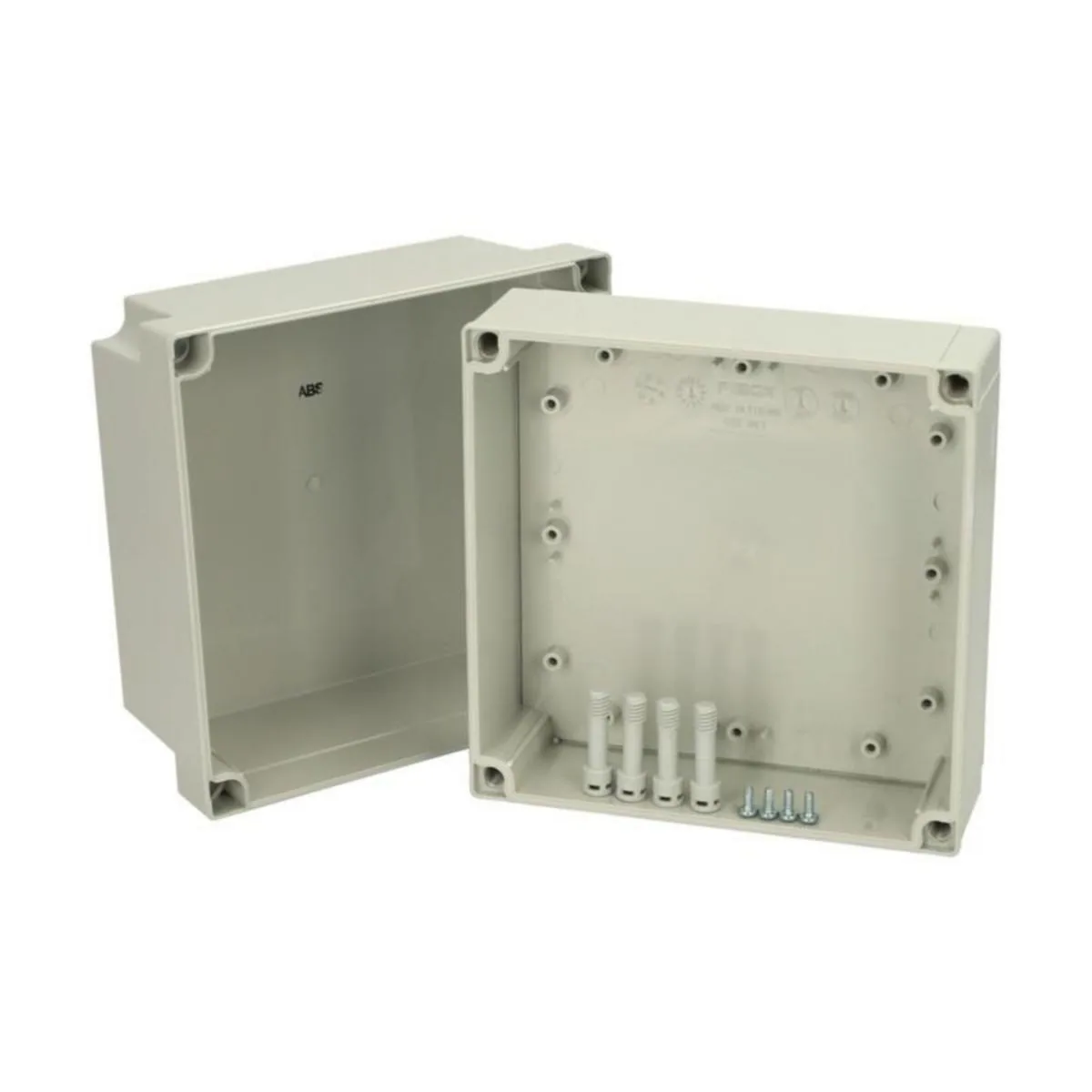 Asennuskotelo ABS Fibox MNX 180x180, ABS 175/125 HG