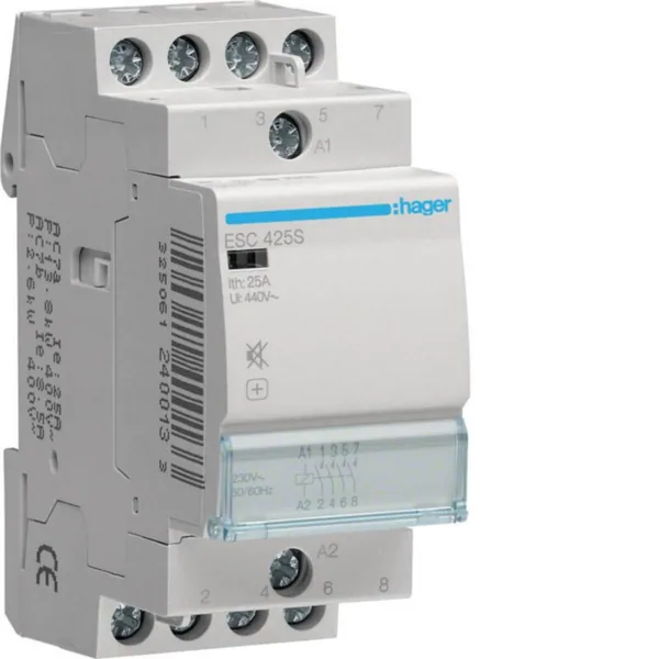 Kontaktori Hager Hurinaton ESC425S 4s 25A k.230VAC hur