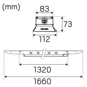 Tunnistinvalaisin Hide-a-lite Indline G2 - TUNNISTINVALAISIN INDLINE G2 IP23 21750LM 127W CASAMBI PIR