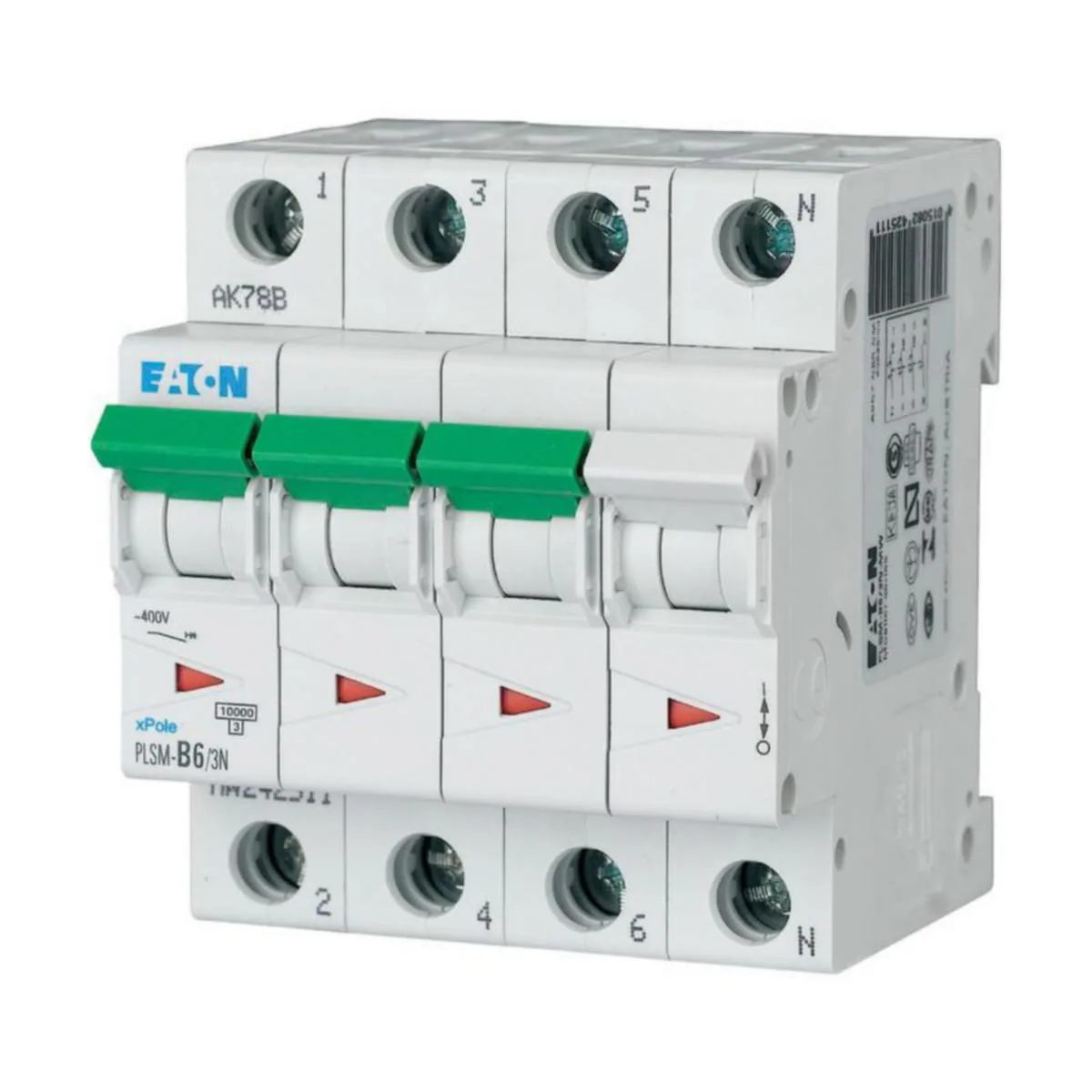 Johdonsuojakatkaisija Eaton Xpole PLSM-C6/3N-MW