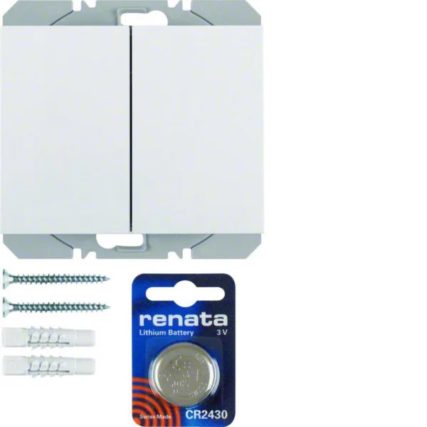 Painike langaton KNX Hager K.1 2OS PAR 3V QUICKLINK VAL
