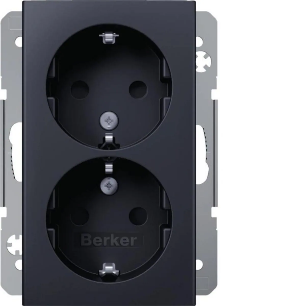 Pistorasia Hager S.1 2S/16A/IP21 2X UKJ ANT – antrasiitti