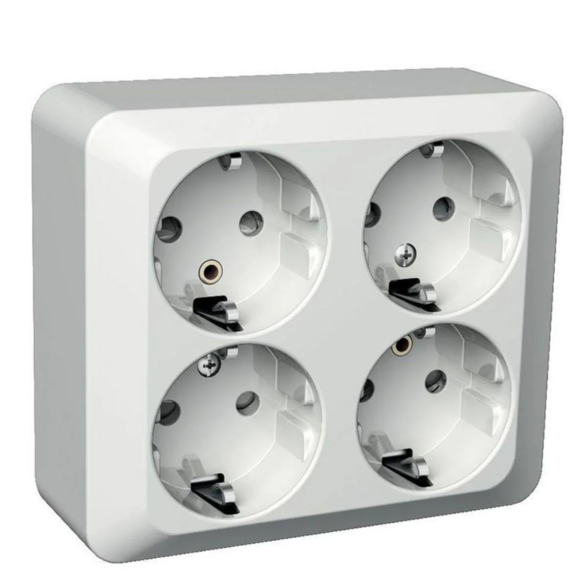 Pistorasia Schneider Electric Exxact 4-pr pinta - PISTORASIA EXXACT 4S/16A/IP21 2X PPJ VAL