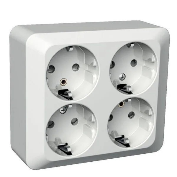Pistorasia Schneider Electric Exxact 4-pr pinta