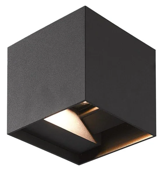 Seinä/kattovalaisin FTLight Iina ULKO 2X5W MUSTA 3000K