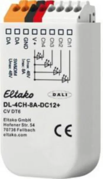 Valonsäädin Eltako DL-4CH-8A-DC12+