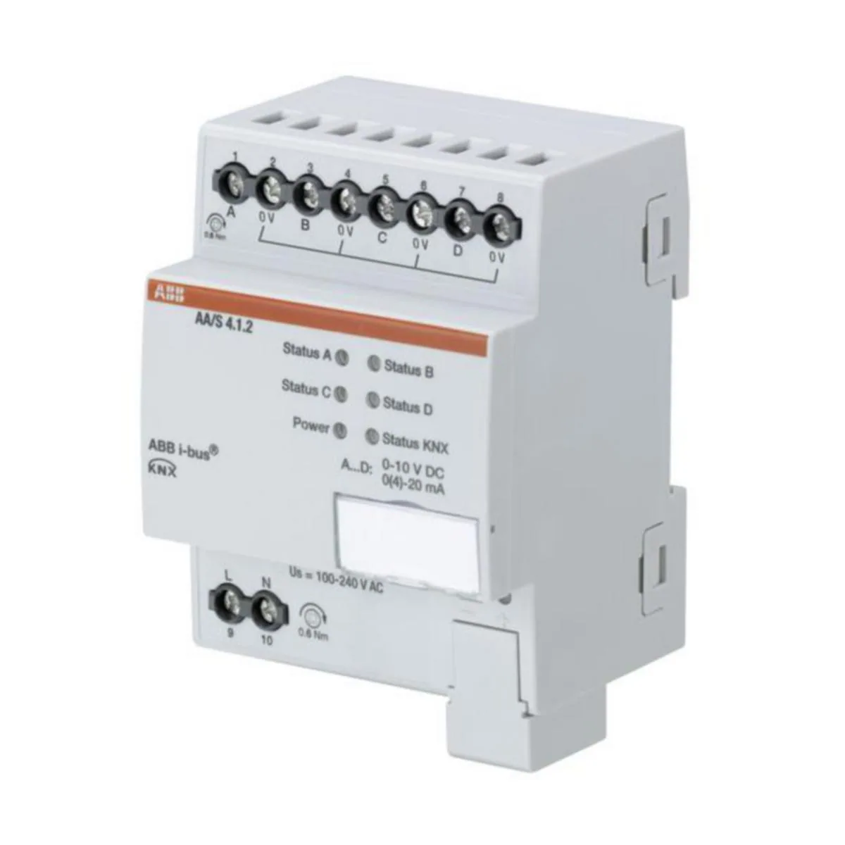Analogialähtöyksikkö KNX ABB DIN - LÄHTÖYKSIKKÖ KNX ABB ANALOGIALÄHTÖ 4-KAN. DIN