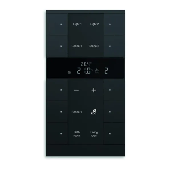 Huonetermostaatti KNX ABB 10-gang RTC blk