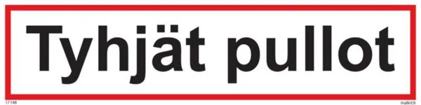 Merkintätarra Malkit Paloala TYHJÄT PULLOT 400X100