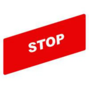 Kilpi Schneider Electronic - PAINIKE/MERKKIVA.KILPI HARMONY ZBY02304 STOP