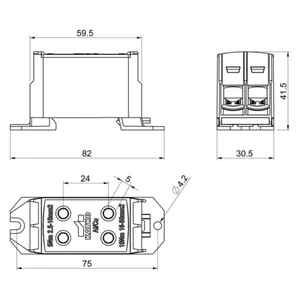 Riviliitin Katko ConnectSafe KL - RIVILIITIN KL 2XAL/CU 2,5-50MM² PUNAINEN