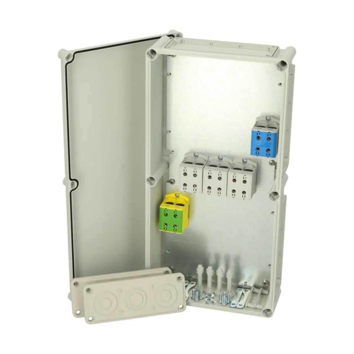 Riviliitinkotelo PC Fibox CUAL EK 562813 G 2X150MM2