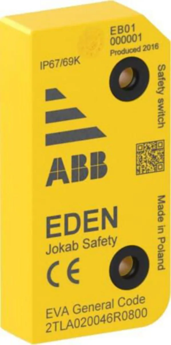 Turvarajakytkin ABB Jokab Safety Eden, EVA,KELTAINEN,IP69K,KIINTEÄ