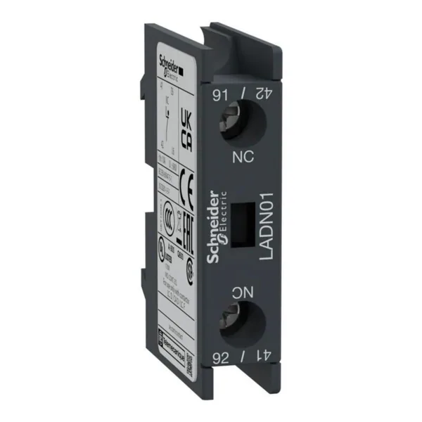 Apukosketin Schneider Electric TeSys LAD LADN01, PÄÄLLE 0S+1A
