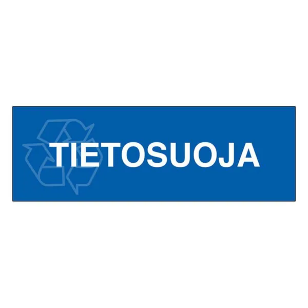 Jäteastiatarrat ST JÄTEASTIATARRA TIETOSUOJA 300x100mm LAMINOITU