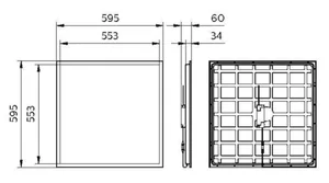 Moduulivalaisin Philips CoreLine Panel - MODUULIVALAISIN CORELINE PANEL 3600LM 840 ON/OFF 60X60 NOC