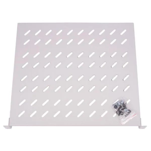 Hylly 19" Eurolan 1U ETUREUNAKIINNITYS 400MM