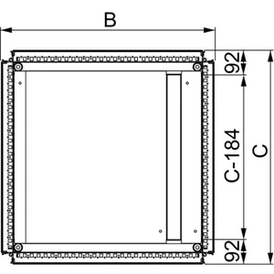 Pohjalevy Schneider Electric Universal Enclosures - LÄPIVIENTILAIPPA UNIVERSAL ENC POHJALEVY 2-OSAINEN 1200X400