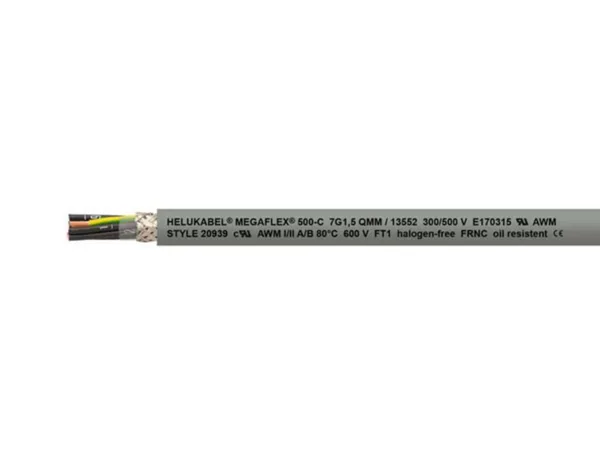Ohjauskaapeli Helukabel Megaflex® 500-C MEGAFLEX UL/CSA 5G1,5