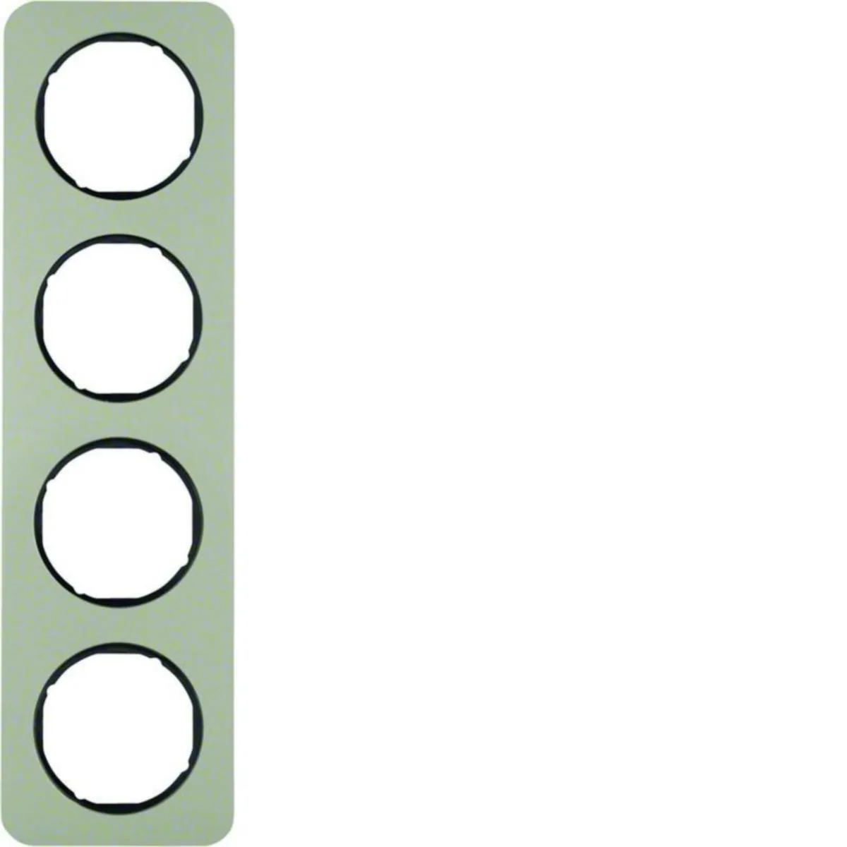Peitelevy Hager R.1 4OS. RST/MUS – ruostumaton teräs (RST)