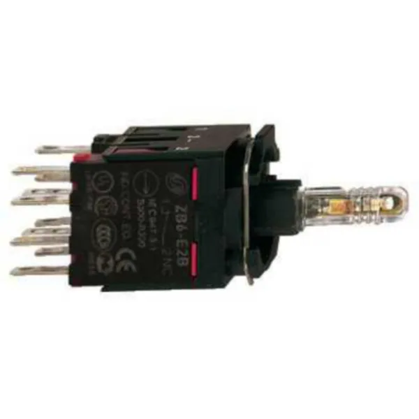 Valopainikerunko Schneider Electric Harmony ZB6ZB51B KELT.LED 1NO