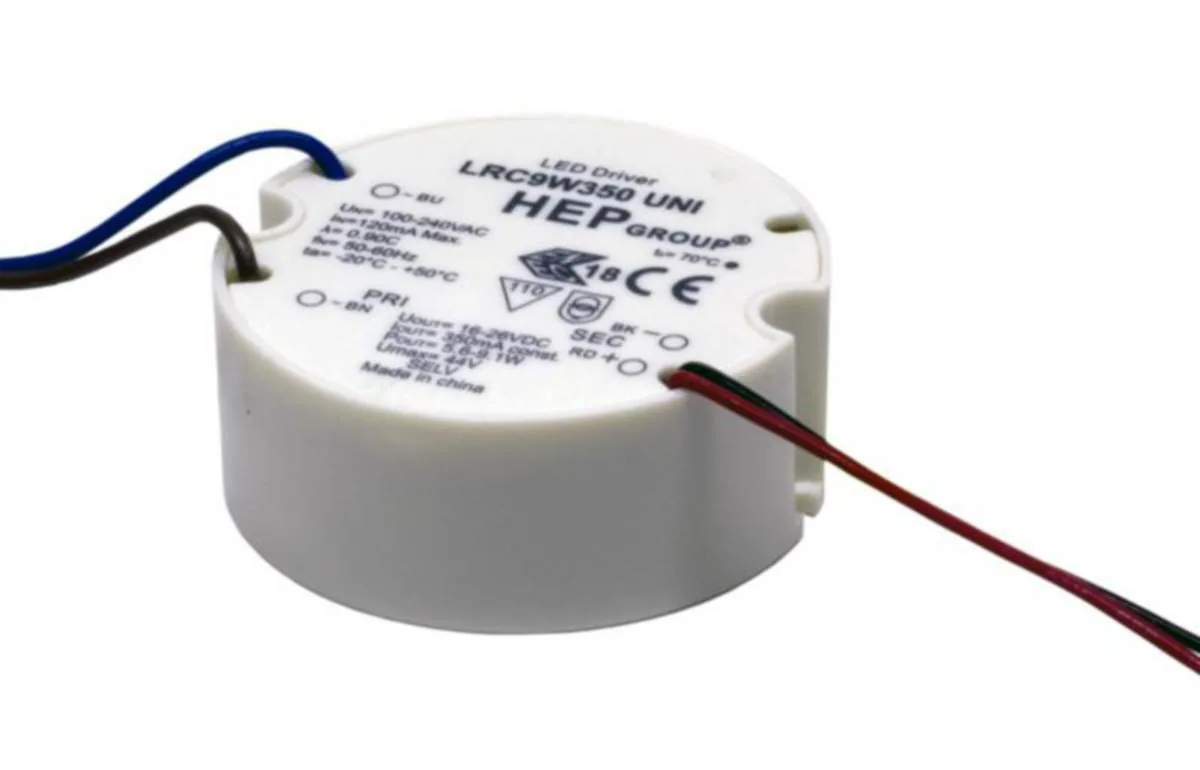 LED-liitäntälaite SAAS Highline Driver 350mA, HIGHLINE DRIVER 350mA/9W/IP20
