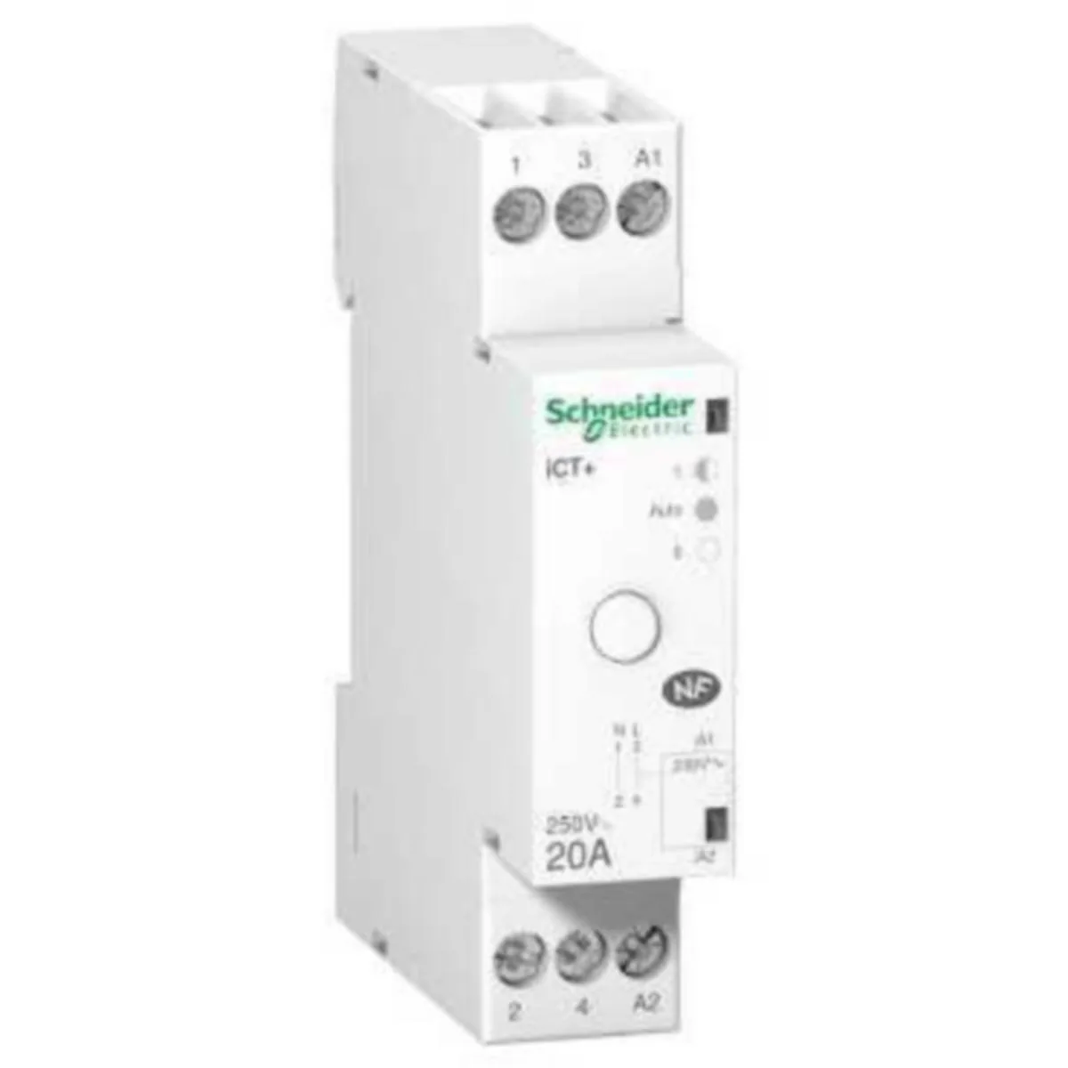 Moduulikontaktori Schneider Electric Acti 9 iCT+, A9C15031 20A 1S 230VAC MAN/AUT
