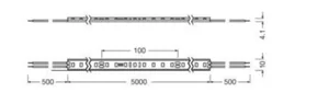 Valoprofiili/-nauha Ledvance LED Strip Value - VALOPROFIILI/-NAUHA LEDVANCE LS V 1500/865/5M IP66 24V