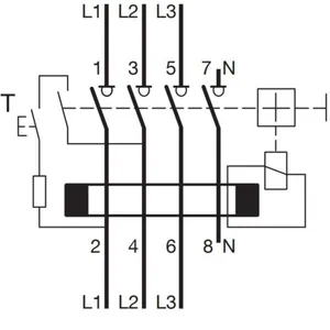 Vikavirtasuojakytkin Hager 4-napainen - VIKAVIRTASUOJAKYTKIN HAGER CDA680K 30MA A/4X80A 10KA