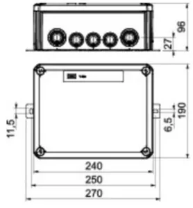 Jakorasia OBO BSS E90 - JAKORASIA E90 BSS T250ED 16A, IP66, E90