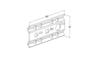 Kiinnityskappale Meka WMT UC1 lankahylly - KIINNITYSTARV LANKAHYLLY MEKA WMT UC1 HST