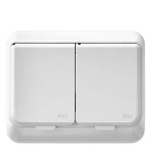 Pistorasia Schneider Electric Exxact 2-osainen kannella IP44 - PISTORASIA EXXACT 2S/16A/IP44 2X UPJ VAL