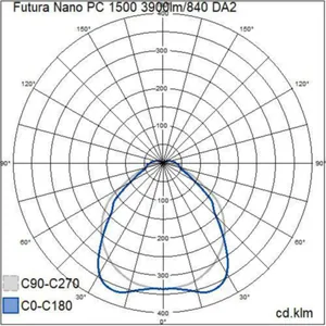 Teollisuusvalaisin suljettu Airam Pro Futura Nano PC - TEOLLISUUSVALAISIN FUTURA NANO 1500 IP66 IK10 3900lm/840 DA2