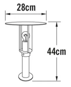 Pihapiirivalaisin Konstsmide Mode - PIHAPIIRIVALAISIN KONSTSMIDE MODE 661-320 IP54 E27 GAL