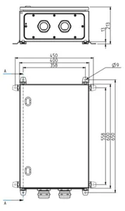 Riviliitinkotelo Fe Katko KLT - RIVILIITINKOTELO FE KLT 1XAL/CU 25-150MM² EMC