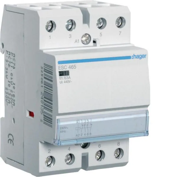 Kontaktori Hager ESC465 2s+2a 63A k.230V