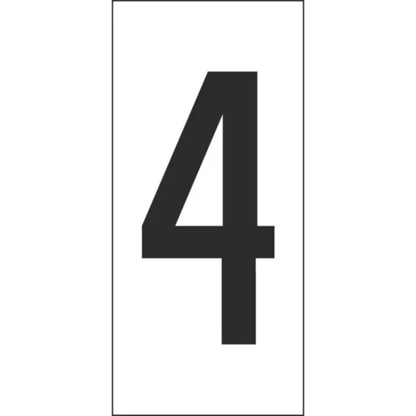 Merkintäkilpi Hammarprodukter H50 numerot H-50 VALK. NUMERO 4, PSS 25