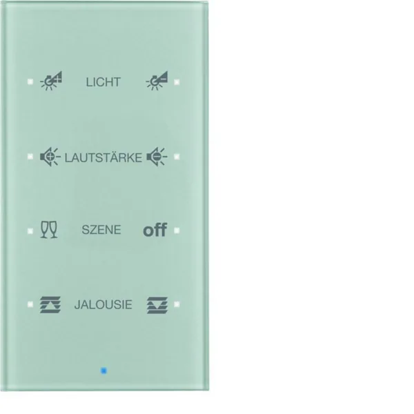 Painike KNX Hager TS Sensor 4OS. LISÄT. OP. LASI ALU
