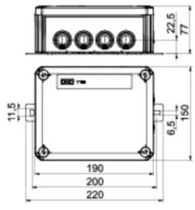 Jakorasia OBO BSS E90 - JAKORASIA E90 BSS T160ED 10AF, IP66, E90